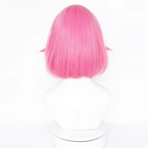 MisEino Anime PJSK Ootori Emu Cosplay Wig Women Girls Short Straight Pink Synthetic Wigs Halloween Party Costume Accessory in Saudi Arabia
