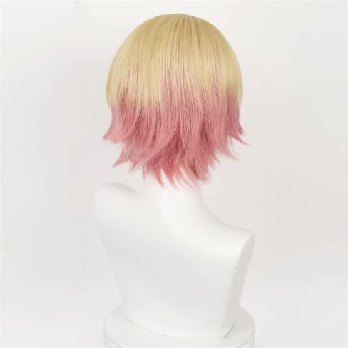 MisEino Anime PJSK Ootori Emu Cosplay Wig Women Girls Short Straight Pink Synthetic Wigs Halloween Party Costume Accessory in Saudi Arabia