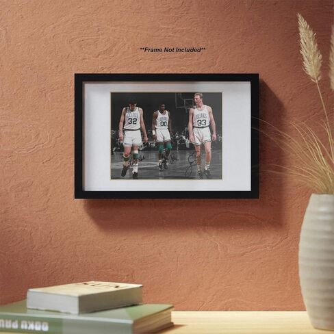 Ikonic Fotohaus Larry Bird Kevin Mchale Robert Parish Signed Photo Autograph Print Wall Art Home Decor in Saudi Arabia