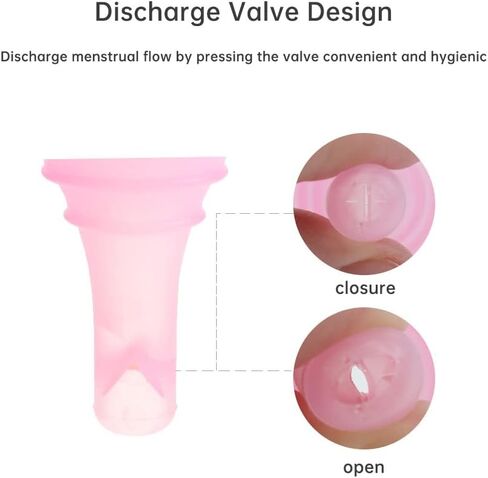 Menstrual Cup with Valve Discharge Period Cups in Saudi Arabia