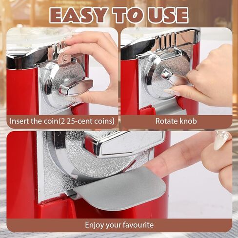 Simgoing Vending Machine with Metal Stand Capsule Vending Machines Commercial Coin Gumball Machine for Boys Girls 25 Cent Coin Operated Candy Dispenser Vending Machine for Business or Home in Kuwait