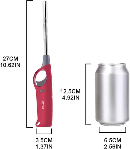 JETPRO 3 عبوات من ولاعة البيوتان القابلة لإعادة الملء مع خزان وقود مرئي، لا يوجد وقود البيوتان بالداخل للتخييم والمشي لمسافات طويلة وصيد الأسماك والصيد والبقاء على قيد الحياة والأنشطة الخارجية in Kuwait