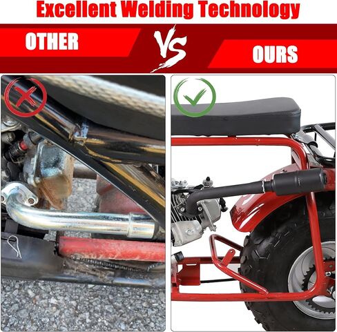 كاتم صوت ماسورة عادم الدراجة الصغيرة من GREHUA لـ Predator 212cc 224cc 196cc Coleman CT200U CT200U-EX BT200X KT196 Baja Warrior MB200 MB165 Massimo Minibike Go Kart GX160 GX200 أجزاء أداء المحرك in Kuwait