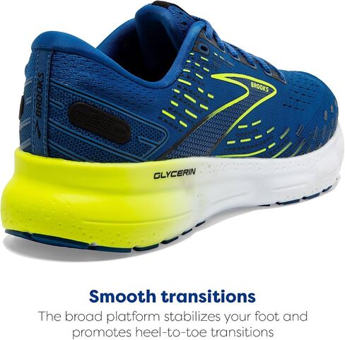 Brooks Men's Glycerin 20 Neutral Running Shoe - Blue/Nightlife/White - 11 Medium in Saudi Arabia