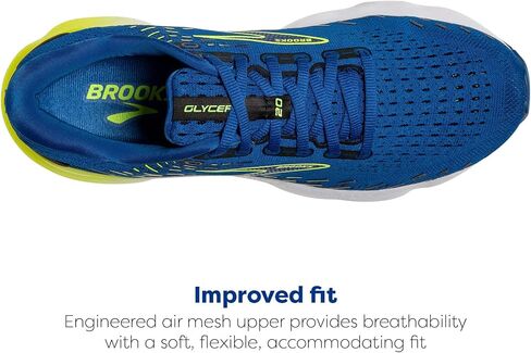 Brooks Men's Glycerin 20 Neutral Running Shoe - Blue/Nightlife/White - 11 Medium in Saudi Arabia