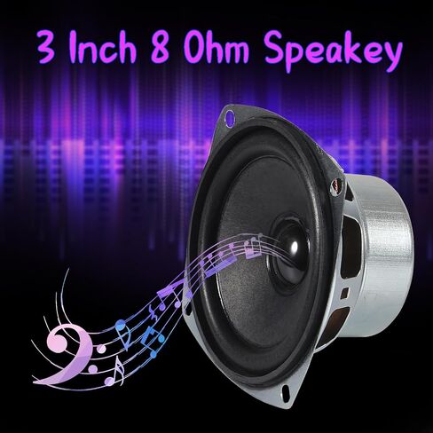 ACEIRMC 4 قطع 10 واط صغير 3 بوصات HiFi مكبر صوت كامل المدى 8 أوم صوت مضاد للمغناطيس 2.0/2.1 مكبر صوت ستيريو منزلي 90 ديسيبل حساسية عالية لمكبرات الصوت DIY Boom Box Satellites in Saudi Arabia