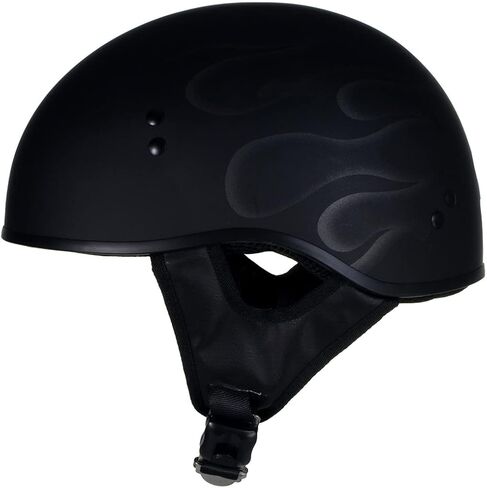 Hot Leathers Advanced Motorcycle DOT Skull Cap خوذات نصف كلاسيكية للرجال والنساء راكبي الدراجات النارية | HLT in Kuwait