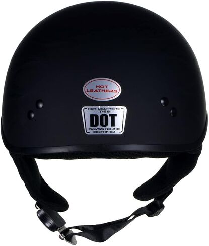 Hot Leathers Advanced Motorcycle DOT Skull Cap خوذات نصف كلاسيكية للرجال والنساء راكبي الدراجات النارية | HLT in Kuwait