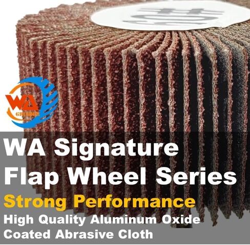 WA 12PACK 1-1/2''x1''x1/4" inch High-Performance Durable Mounted Flap Wheel Sander Set, Assorted Grit 4x40#, 4x60#, 4x80#, Aluminum Oxide Sanding Flap Wheels with 1/4" Shank for Drill/Die Grinder in Saudi Arabia