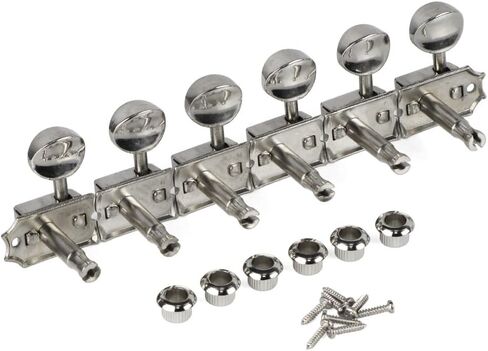 IKN Guitar Tuning Pegs 6-in-line Nickel Guitar Tuners Machine Heads Tuning Pegs Keys Set Fit Fender Strat/Tele Style Guitar Part in Saudi Arabia