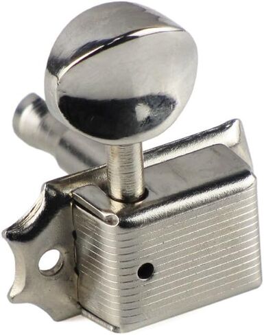 IKN Guitar Tuning Pegs 6-in-line Nickel Guitar Tuners Machine Heads Tuning Pegs Keys Set Fit Fender Strat/Tele Style Guitar Part in Saudi Arabia