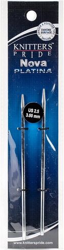 Knitter's Pride 518711-Nova Platina Interchangeable Needles, Size 2.5/3mm in Saudi Arabia
