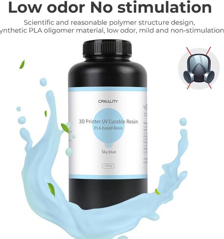 Creality Plant-Based 3D Printer Resin UV-Curing 3D Resin with High Precision Low Odor Quick Curing Excellent Fluidity PLA-Based Resin for LCD 3D Printers Rose Powder 500g (1.1lbs) in Saudi Arabia