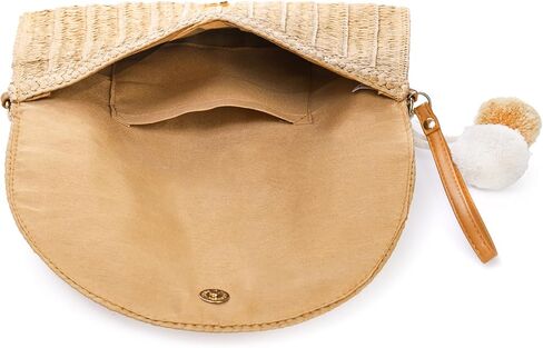 حقيبة كتف نسائية من سيددو، حقيبة يد كروس منسوجة يدويًا مع حزام قابل للفصل، محفظة محفظة على شكل ظرف صيفي للشاطئ، والعطلات، والاستخدام اليومي in Kuwait