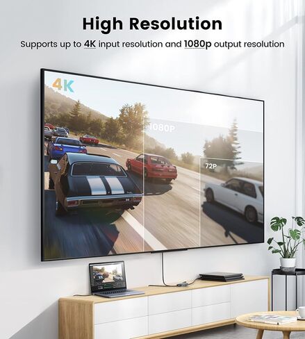 بطاقة التقاط فيديو MOYOON 4K HDMI مع حلقة ميكروفون HDMI، بطاقة التقاط ألعاب 1080P 60FPS للبث المباشر، بطاقة التقاط HDMI مع نينتندو سويتش، PS4/5 PC، Xbox One in Kuwait