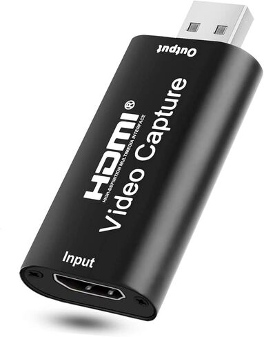 بطاقات التقاط الصوت والفيديو من GRACETOP، بطاقة التقاط HDMI 1080p 60 إطارًا في الثانية للألعاب، تدفق متوافق مع نينتندو سويتش، PS3/4، Xbox One، Twitch، YouTube in Kuwait