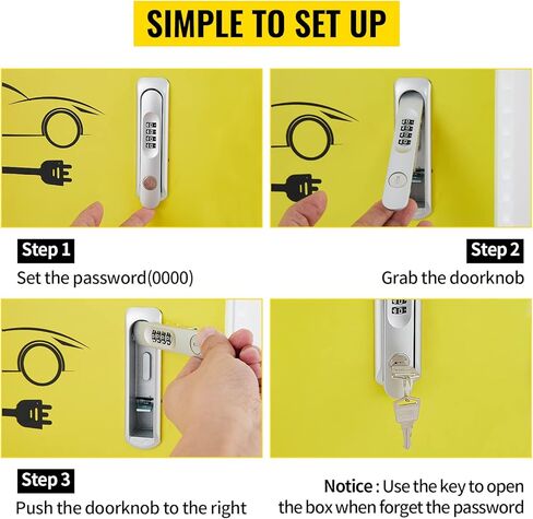 صندوق محطة شاحن VEVOR Tesla، مقاس 28 بوصة × 20 بوصة × 10 بوصة، منظم كابل صندوق شحن صندوق كابل خارجي، IP32 مقاوم للماء والغبار صندوق تغليف كهربائي فولاذي بارد، لموصل جدار تسلا in Kuwait