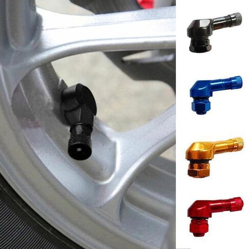 Windance 2pcs Motorcycle Wheel Tire Tubeless Valve Stems,Aluminum Alloy 90 Degree Angle Valve Air Stems in Saudi Arabia