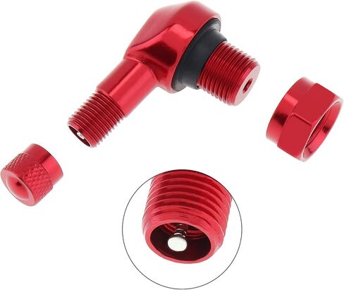 Windance 2pcs Motorcycle Wheel Tire Tubeless Valve Stems,Aluminum Alloy 90 Degree Angle Valve Air Stems in Saudi Arabia
