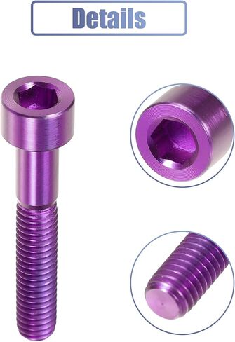 uxcell Multicolor Universal M6x35 Bike Stem Bolt Bicycle Bike Headset Stem Bolt Bike Bicycle Accessory in Saudi Arabia