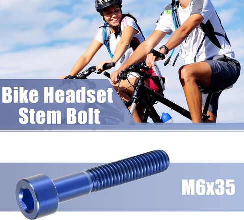 uxcell Multicolor Universal M6x35 Bike Stem Bolt Bicycle Bike Headset Stem Bolt Bike Bicycle Accessory in Saudi Arabia