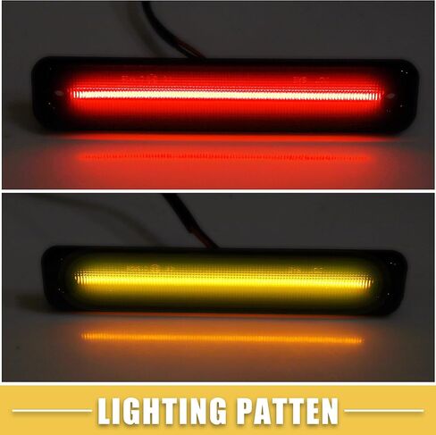 A ABSOPRO LED Side Marker Light 25952319 15114677 Front Rear Turn Signal Lights Fender Sidemarker Lamps for Hummer H2 2003-2009 Black Lens Amber Red Light 2 Pair in Saudi Arabia