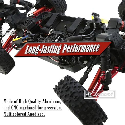 Suspension A Arms Upgrades Part for Arrma 1/8 Typhon 3S BLX 4x4, 1/10 Big Rock 3S BLX V3,4-Pack Aluminum Front Rear RC Swings Arms Hop Ups,Replace Part#AR330543 AR330540,Navy Blue in Saudi Arabia