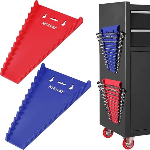 NOEAIKE 2-Pack Magnetic Wrench Organizer,Tool Trays Holder 24 Pcs Wrenches for SAE(1/4" - 15/16") and Metric(6mm-24mm),Tool Organizers for Steel Tool Box Drawer Chest in Saudi Arabia