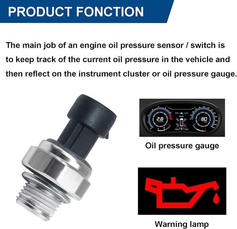 BonPick Engine Oil Pressure Switch Sensor Replaces 12677836 D1846A 12616646 926040 12573107 Replacement for Chevrolet Buick GMC GM Allure Lacrosse Rainier Escalade Impala Silverado in Saudi Arabia