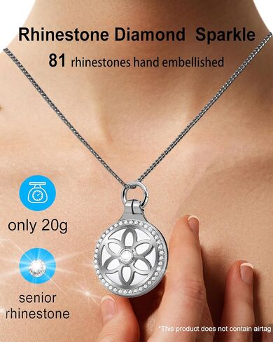 [2 Pack] Air Tag Necklace for Adults,Metal Badge Air Tag Watch Neck lace,29in Adjustable Alloy Necklace with Air tag Holder for Apple air tag in Kuwait