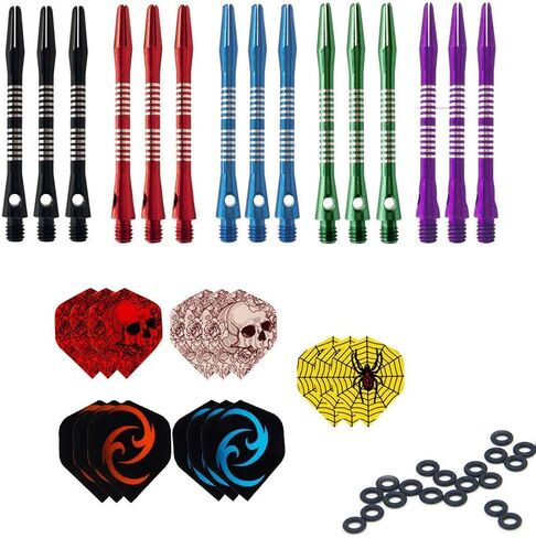 أعمدة ToBeIT Dart أعمدة رمي السهام من الألومنيوم وحلقات على شكل حرف O in Kuwait