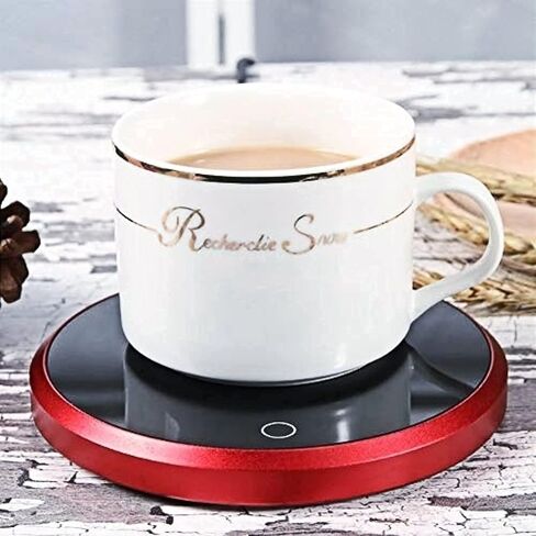 Smart Coffee Warmer, Waterproof Touch Thermostat Heating Coaster Pad for Office Desk Use, Candle Wax Cup Warmer Heating Plate, Warm Pad for Coffee Tea(US Plug 110V) in Saudi Arabia