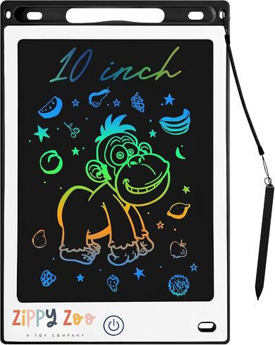 10 Inch LCD Writing Tablet | Electronic Drawing Pad with Colorful Lines | Travel Drawing Board for Kids | Gift for 3-12 Year Old Boys and Girls (10 Inch, Pink) in Saudi Arabia
