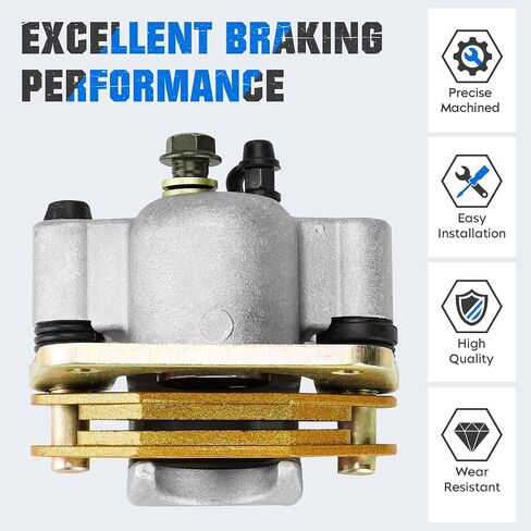 Rear Brake Calipers & Pads Fit for Polaris Ranger Crew 570/570-4 Full-Size 2014-2021, Ranger 900 XP 2013-2018, Ranger 800/800 XP 2010-2014 for 1911373 1911374 1912136 ATV Brakes - 2 Pcs in Saudi Arabia