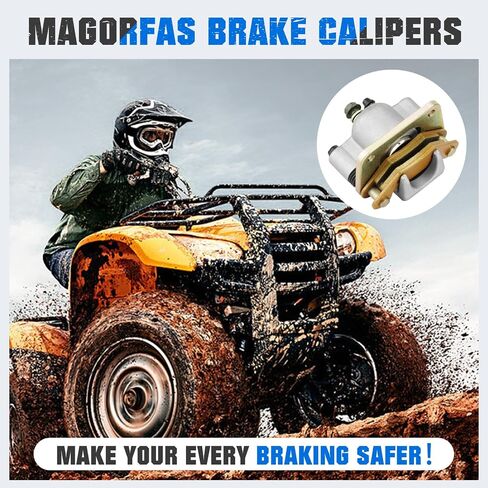 Rear Brake Calipers & Pads Fit for Polaris Ranger Crew 570/570-4 Full-Size 2014-2021, Ranger 900 XP 2013-2018, Ranger 800/800 XP 2010-2014 for 1911373 1911374 1912136 ATV Brakes - 2 Pcs in Saudi Arabia