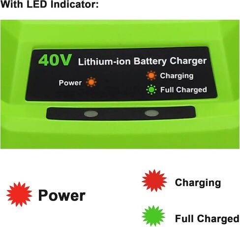 بديل Dosctt لشاحن Greenworks 29482 المتوافق مع موديلات البطاريات G-MAX 40V 29462 و29472 in Kuwait