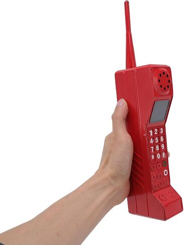 Estink Retro Brick Cell Phone Ornament, Retro Cellphone Model Old Fashioned Cellular Phone Model Ornament Vintage Simulation Photographic Props Stylized Ornaments for Home Stage (Black) in Saudi Arabia