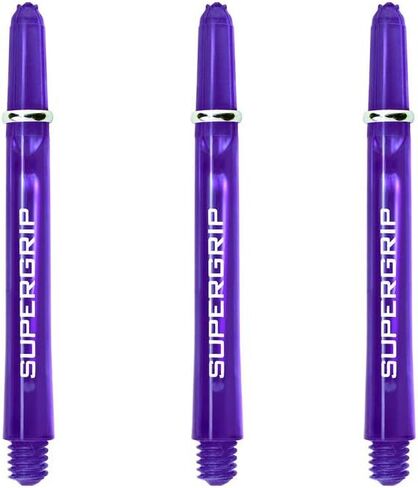 أعمدة رمي السهام من Harrows Supergrip Tweenie، سيقان من البولي كربونات، حلقات آلية، أرجواني (3 مجموعات) in Kuwait