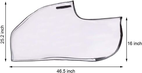 HOW TRUE حقيبة الجولف غطاء المطر مقاوم للماء حقيبة الجولف البلاستيكية غطاء حماية المطر مع غطاء محرك السيارة لعربات الدفع للجولف in Kuwait