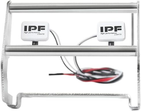 المصد الأمامي MUHIKRT مع أضواء LED لملحقات السيارة الزاحفة TRX4 Blazer Bronco 1/10th RC (سترة سوداء) in Kuwait