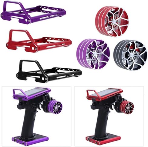NB4 Metal Transmitter Protector Frame/Remote Control Metal Base/Transmitter Hand Wheel for Flysky Noble NB4 Remote Control Upgrade Parts (Style 1) in Kuwait