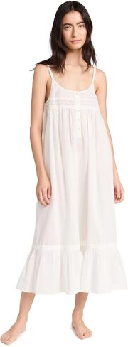 THE GREAT. Women's The Eyelet Ruffle Tank Night Dress in Saudi Arabia