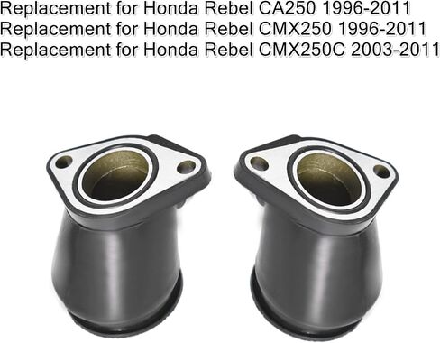 2PCS Carburetor Intake Boot Carburetor Interface Adapters Replacement for Honda CA250 CMX250 C in Saudi Arabia