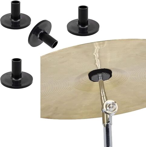 TUOREN Set of 21 Pieces Cymbal Replacement Accessories Cymbal Felts Hi-Hat Clutch Felt Hi Hat Cup Felt Cymbal Sleeves with Wing Nuts, Washer Replacement Black in Saudi Arabia