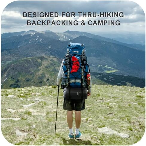 LANMOUNTAIN Sleeping Bag for Adults,Waterproof,Backpacking Lightweight-3 Season Warm & Cool Weather 10℉-45℉,Girls Boys for Outdoor Hiking Travel Gear Must Kids Sleep Accessories in Kuwait