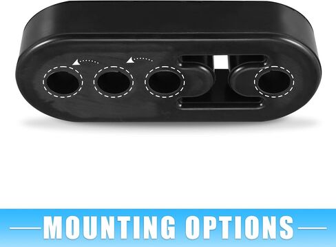 A ABSOPRO Car Exhaust Hangers Rubber with 4 Hole 12mm Hole Size Muffler Bracket Mount Black (Set of 2) in Saudi Arabia