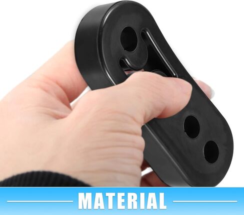 A ABSOPRO Car Exhaust Hangers Rubber with 4 Hole 12mm Hole Size Muffler Bracket Mount Black (Set of 2) in Saudi Arabia