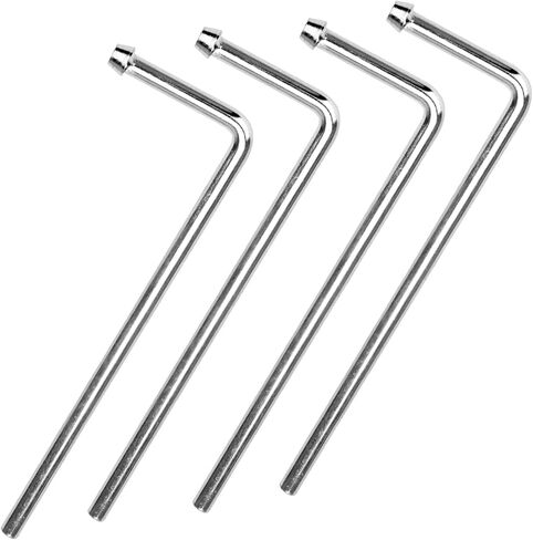 FMTYAOIU 4 حزمة قضبان شماعات العادم العالمية، 9.4 بوصة طويلة 90 درجة عازمة شماعات العادم الصلب، استخدام عالمي لحام على شماعات العادم لرياضات السيارات in Kuwait