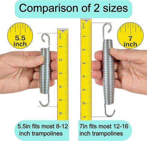 Ctgsas Universal Replacement, | Set of 20 |, 5.5" and 7" Trampoline Springs with Spring Tool | Heavy-Duty Galvanized Steel|for JUMPZYLLA, Skywalker, JumpKing, UpperBounce, SportsPower, BCAN in Saudi Arabia