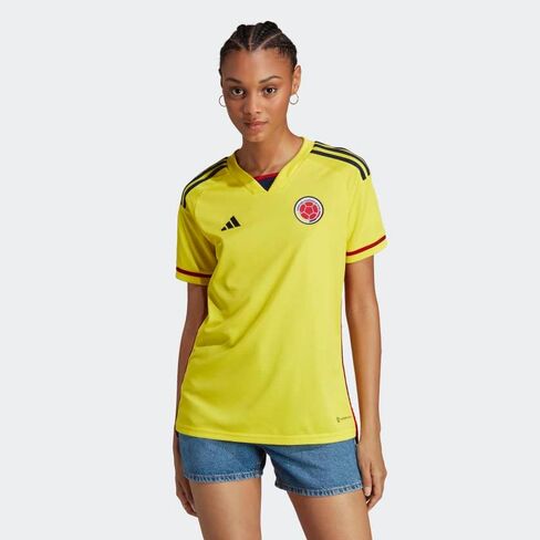adidas Colombia 22 Home Jersey Women's, Yellow, Size M in Saudi Arabia